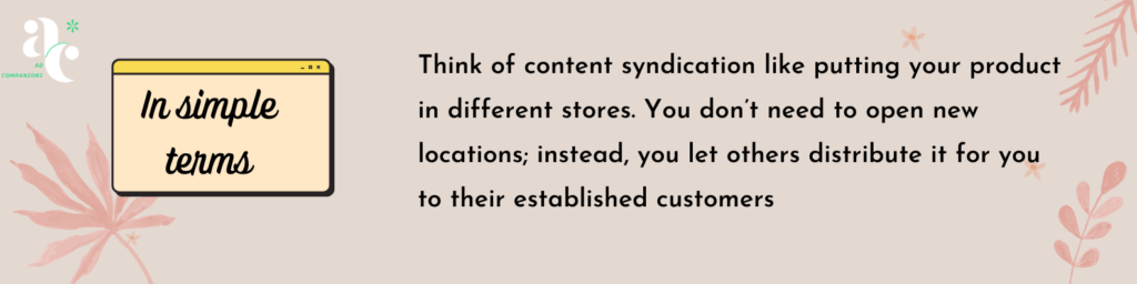 how content syndication works